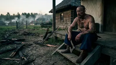 Кадр із кліпу «Хата з краю»